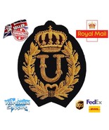 Bullion Embroidered Ralph Alphabet &quot;U&quot; Red Crown Blazer &quot;Handmade&quot;Bullio... - €20,69 EUR