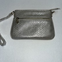 G By Guess Metallic w/ Gold Faux Croc Wristlet  NWT - $23.76