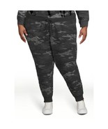 Athletic Works Black Gray Camo Women's Soft Jogger SweatPants 2X 2XL XXL NEW - $9.50