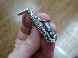 (M-15-E) ALTO SAX Saxophone tac pin jewelry pewter tack I love jazz soul music - £15.61 GBP