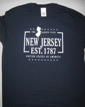 New Jersey The Garden State USA Est. 1787  Navy Blue T-Shirt NJ Graphic ... - $14.80