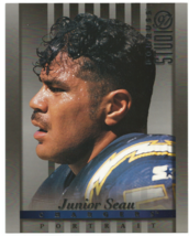 Junior Seau (San Diego Chargers) 1997 Donruss Studio Portrait Jumbo 8X10 #20 - £5.31 GBP