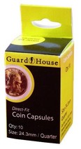 Guardhouse Quarter 24.3mm Direct Fit Coin Capsules, 10 pack - £7.51 GBP