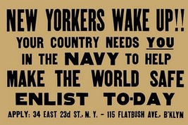 New Yorkers wake up!! Your country needs you in the Navy to help make the world  - £17.67 GBP+