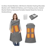 Cordless Heated Blanket, USB Electric Blanket Heating Wearable Blanket w... - $81.15 CAD