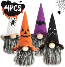 Halloween Plush Decorations Set of 4, Elf Doll for Home Décor Household Ornament - £14.68 GBP