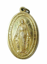 O MARIA CONCEPTA Virgin Mary Religious Catholic Medal Pendant Charm Finding - £3.91 GBP