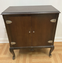 Antique SHEET MUSIC CABINET wood storage end table rack upright vintage ... - $3,807.71 MXN