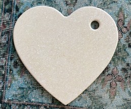 Heart Shape Cutting Board Stone Marble Food Kitchen large 13 1/4&quot; wide - £26.11 GBP