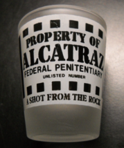 Alcatraz Property Of Shot Glass Federal Penitentiary Shot From Rock Prison Bars - £5.58 GBP