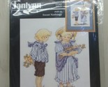 Janlynn Sweet Nothings Counted Cross Stitch Kit vintage boy girl scene - $10.39