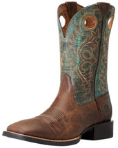Ariat Men&#39;s Sport Rodeo Western Performance Boots - Broad Square Toe - £119.06 GBP