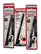 Pack of (3) New Rimmel Professional Eyebrow Black Brown 0.05 Ounce - £14.01 GBP