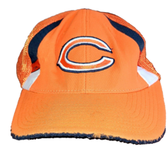 Chicago Bears Reebok Fitted Hat NFL Equipment Embroidered Baseball Cap S/M Orang - £15.66 GBP