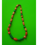 Beautiful handmade multicolor vintage pendant necklace. - $110.75 CAD