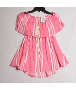 Ocean Drive Beach Swimsuit Cover Up Striped Pink White Size Small Off Sh... - $28.43 CAD
