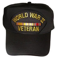 WWW II WORLD WAR TWO 2 VETERAN HAT CAP W/ ASIATIC PACIFIC RIBBONS - $17.99
