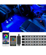 Interior Car Rgb Led Strip Under Dash Atmosphere Neon Light Accent Light... - £29.70 GBP