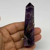 78.1g, 3.4&quot;x0.8&quot;, Natural Amethyst Tower Point Obelisk @Brazil, B31516 - £25.57 GBP