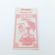 Vintage Wrights Crafting with Box Pleated Ribbon Pattern and Instruction... - £6.15 GBP