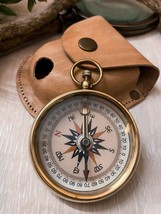 Working 2&quot; Compass, Engraved Personalized Compass Necklace, Gift For Loved Ones - £29.98 GBP