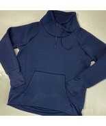 Athleta Jacquard Elevation Sweatshirt Sz Medium Athleisure Navy Blue Thu... - £20.12 GBP