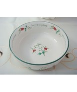 Pfaltzgraf &quot;Winterberry&quot; 7&quot; Christmas  Candy Bowl Merry Everything [82] - $44.55