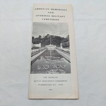 1967 American Memorials And Overseas Military Cemeteries Pamphlet - £21.41 GBP