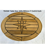 Boat Oval Teak Table Top 440x580/600x800mm 17.3x22.8/23.6x31.5 Inch Mari... - $498.40 CAD+