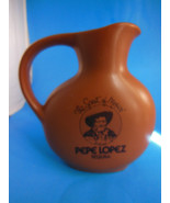 The Spirit of Mexico Pepe Lopez Tequila Pitcher 7.5&quot; Tall Terra Cotta Po... - £7.76 GBP