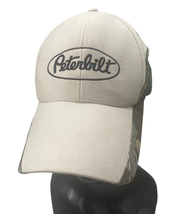 Peterbilt Logo Embroidered Camo Canvas Adj Strap back Trucker Hat Cap - £8.69 GBP