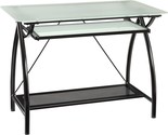 Frosted Tempered Glass, A Pull-Out Keyboard Tray, And A Black Powder-Coated - $152.99