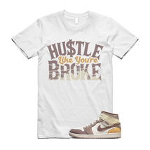 BROKE T Shirt to match Air Jordan 1 Mid SE Craft Inside Out Taupe Haze Sail Gold - £23.58 GBP+