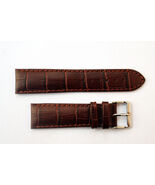 22mm crocodile-grain Genuine Leather Honey Watch Band   - $19.95