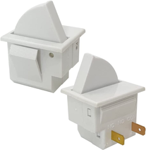 2Pcs Refrigerator Door Light Switch 2 Feet Compatible for GE Whirlpool Maytag - £14.43 GBP