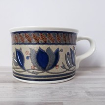 Mikasa Intaglio Arabella Floral Blue 8 oz. Coffee Mug Cup - £10.79 GBP