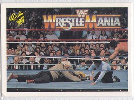 G) WWE WWF 1990 Classic Series 1 Titan Sports Trading Card - WrestleMania IV #56 - £1.57 GBP
