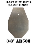 3/8&quot; AR500 11.75&quot;x17.75&quot; USPSA Classic Target C-Zone Steel Shooting Silh... - $1,854.77 MXN