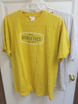 Lot Of 2 XXL T-Shirts - Yellow &amp; Grey - Nike &amp; Huron Ohio - £8.63 GBP