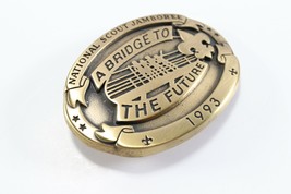 Vintage 1993 National 13th Scout Jamboree Bridge Boy Scout BSA Belt Buckle - £17.51 GBP