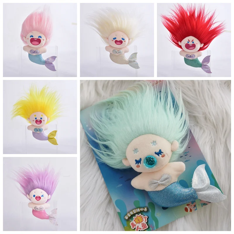 14cm Kawaii Mini Mermaid IDol Doll Anime Plush Star Dolls Stuffed Customization - $13.34