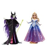 Mattel Disney Sleeping Beauty Collector Maleficent &amp; Aurora 11.5&quot; Doll Set - €50,11 EUR