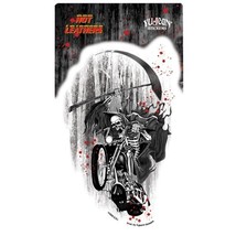 Hot Leather Biker Death Rider Grim Reaper Sticker Decal - $1.99