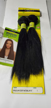 Human hair blend Brazilian scent natural weave; sew-in; weft; straight - £15.81 GBP+