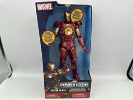 Disney Marvel Iron Man Talking Action Figure with Sound &amp; Lights Tony St... - $39.88