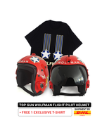 1 Pcs Top Gun Wolfman Flight Helmet Pilot Aviator USN Navy Movie Prop - €341,90 EUR