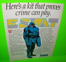 Eswat Arcade AD Vintage 1989 Video Arcade Game Magazine Wall Artwork Decor - £12.33 GBP