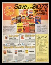 1983 General Mills Big &amp; Cereals Summer Savings Circular Coupon Advertis... - $18.95