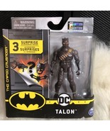 DC The Caped Crusader 4&quot; Talon Spin Master 1st Edition + 3 Surprise Acce... - £19.35 GBP