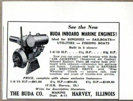 1940 Print Ad Buda Inboard Marine Boat Engines Harvey,Illinois  - £8.16 GBP
